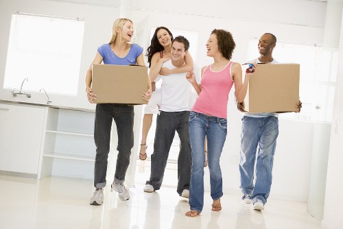Packing and furniture handling during a local move in Belsize Park