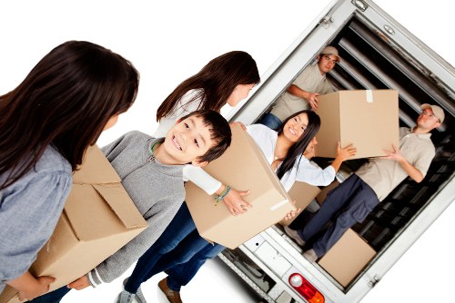 Professional flat removals team working in Belsize Park