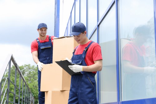 Office removal team planning a move in Belsize Park