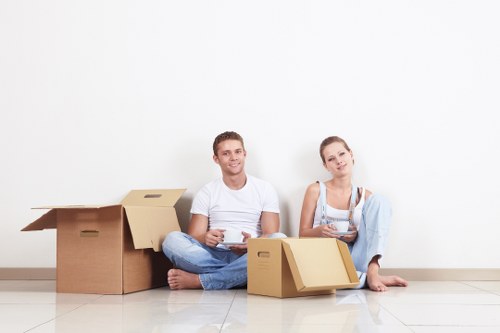Coordinating an office relocation with careful loading and transport
